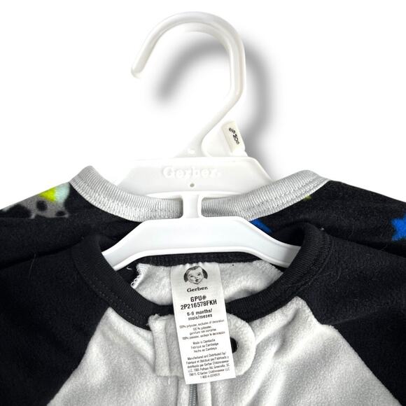 NWT Baby 2 Pack Gerber Alien Fleece Sleep Pajamas with Padded Feet - Picture 6 of 10